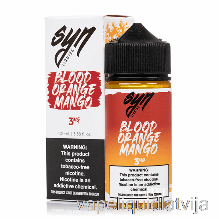 Asinsapelsīns Mango - Syn Liquid - 100ml 0mg Vape šķidrums